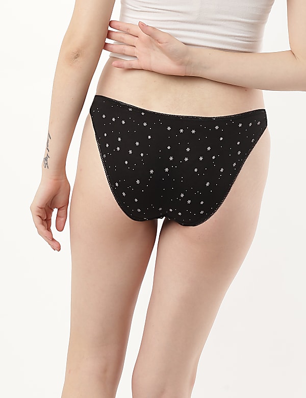 5 Pack Cotton Mix Plain Skinny Fit Knicker