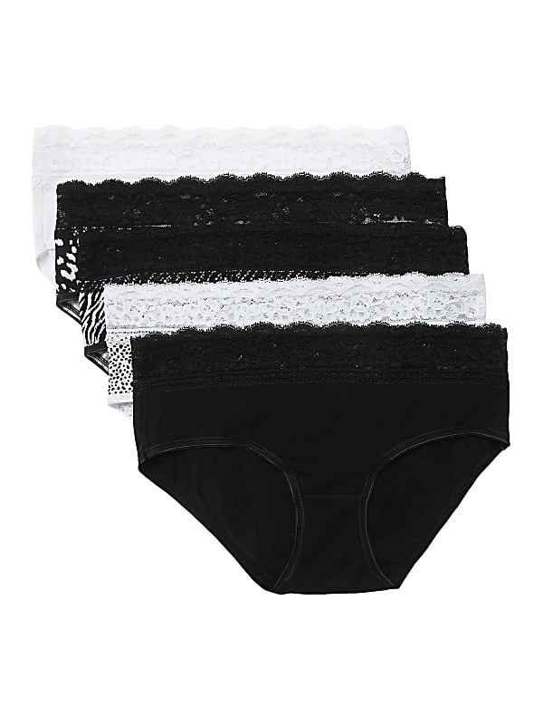 Pack of 5 Cotton Mix Skinny Fit Knickers