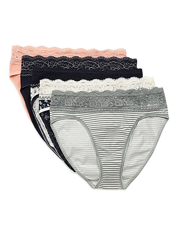 5 Pack Cotton Mix Skinny Fit Knickers