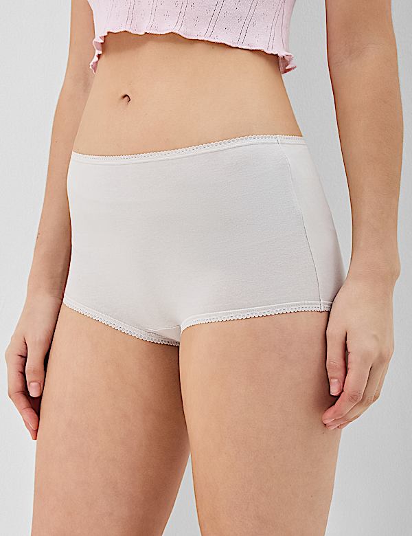 5 Pack Cotton Rich High Waist Knickers