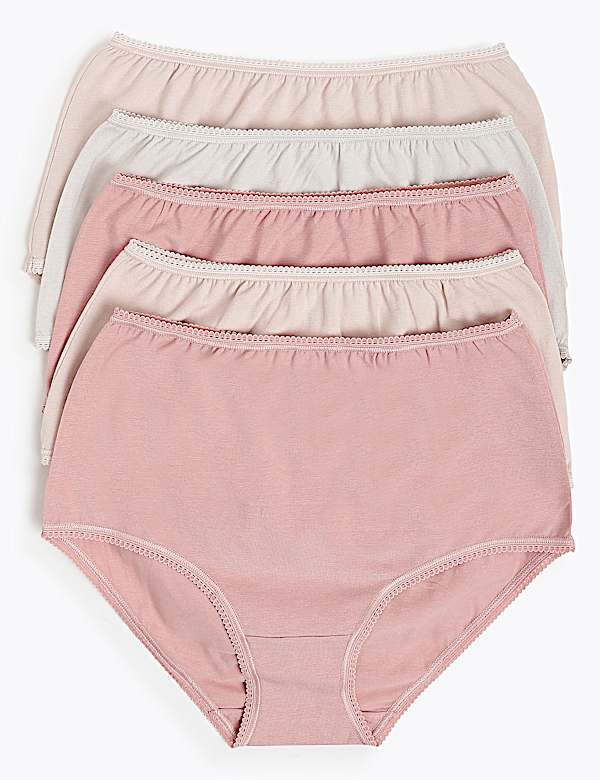 5 Pack Cotton Rich Full Coverage Knickers