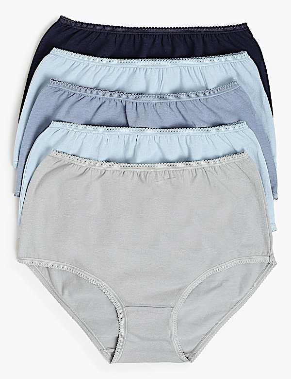 5 Pack Cotton Rich Full Coverage Knickers