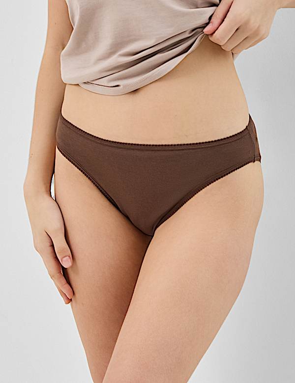 5 Pack Cotton Rich High Leg Knickers