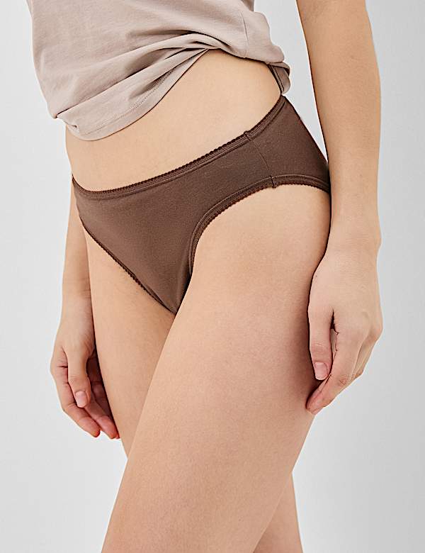 5 Pack Cotton Rich High Leg Knickers