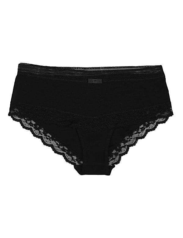 Cotton Mix Lace Low Rise Knickers