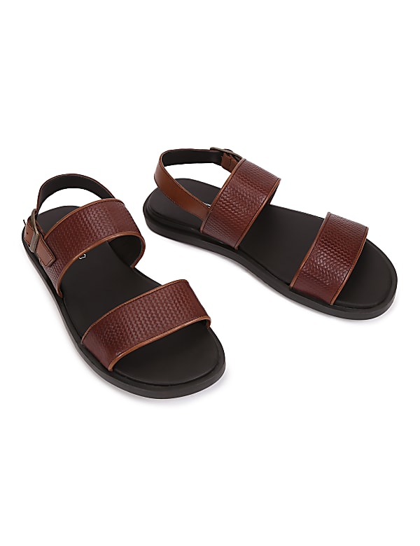 Buy Leather Textured Belt Sandals at Marks Spencer