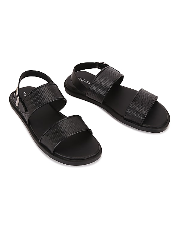 Buy Leather Textured Belt Sandals at Marks Spencer