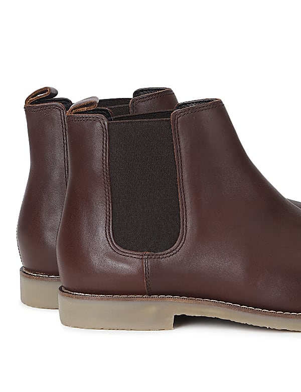 Pure Leather Plain Chelsea Boot