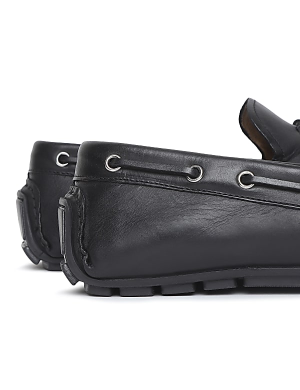 Pure Leather Plain Loafers