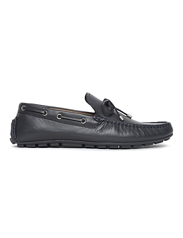 Pure Leather Plain Loafers