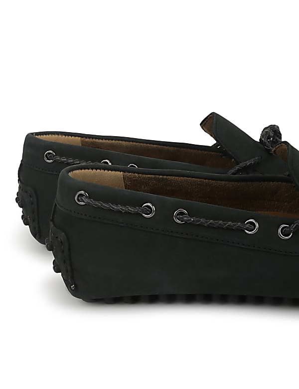 Leather Plain Standard Fit Loafers