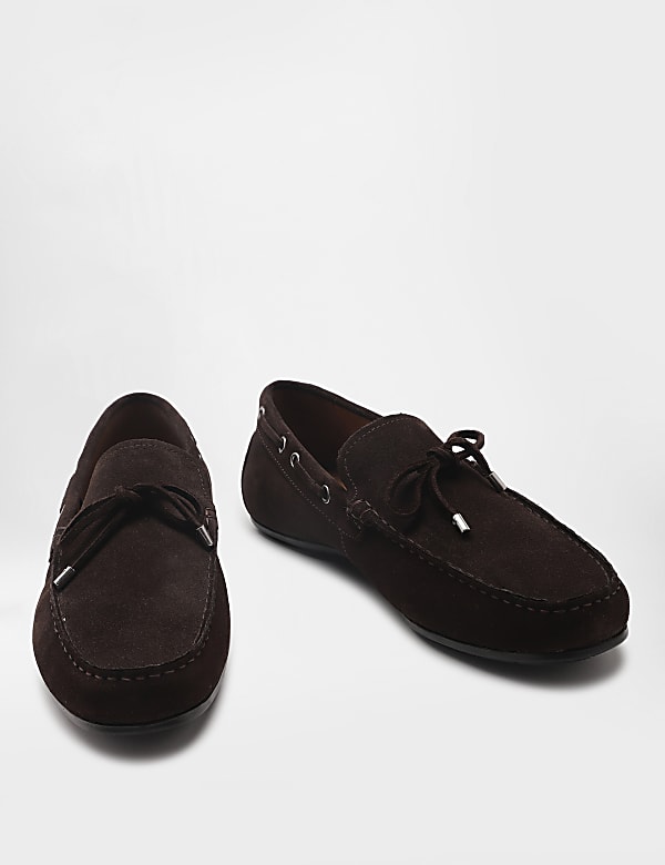 Pure Leather Plain Slip-on Loafers