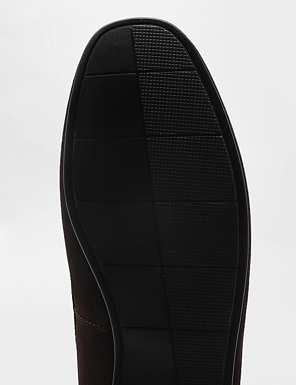 Pure Leather Plain Slip-on Loafers