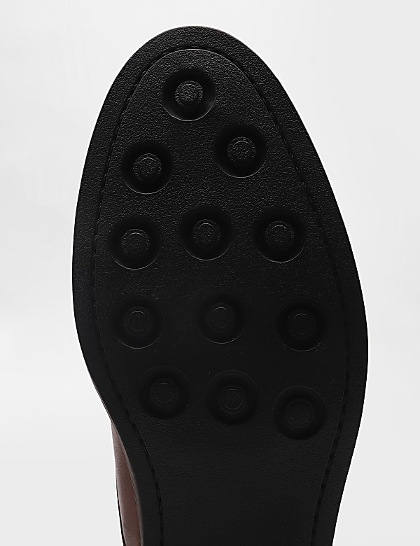 Pure Leather Plain Lace-up Oxford Shoes