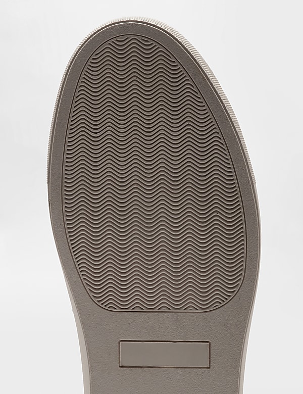 Pure Leather Plain Lace Up Sneakers