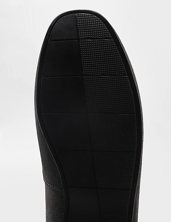 Pure Leather Plain Slip-On Loafers