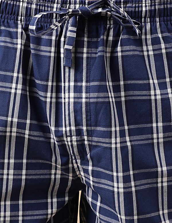 Pure Cotton Checks Pajama Set