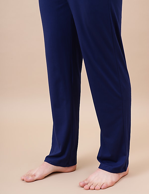 Cotton Blend Solid Drawstring Pyjama