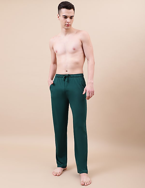 Cotton Blend Solid Drawstring Pyjama