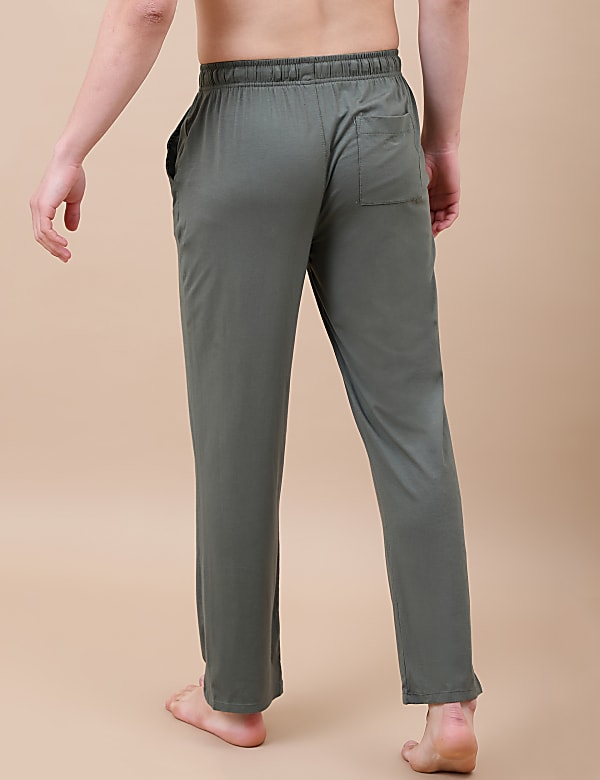 Cotton Blend Solid Drawstring Pyjama