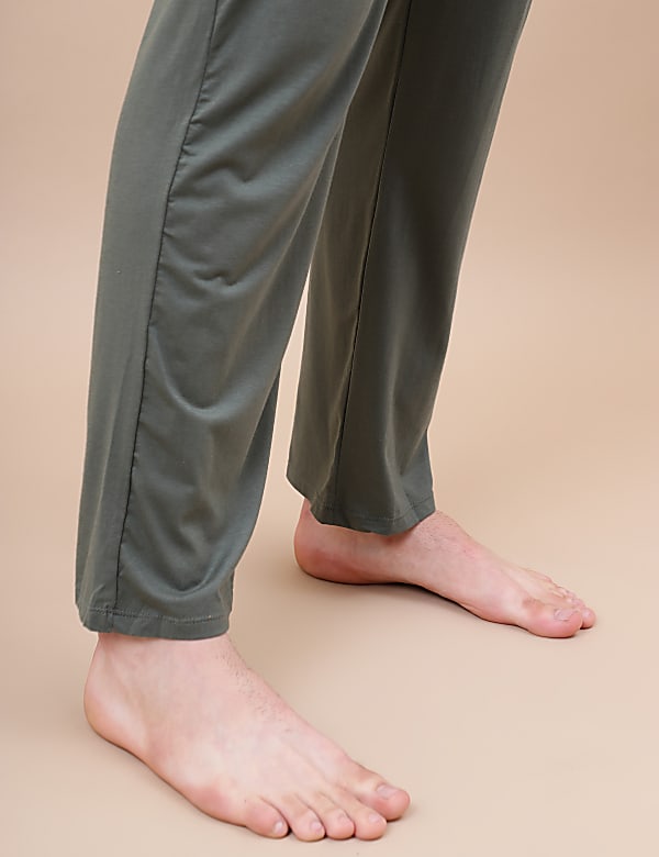 Cotton Blend Solid Drawstring Pyjama