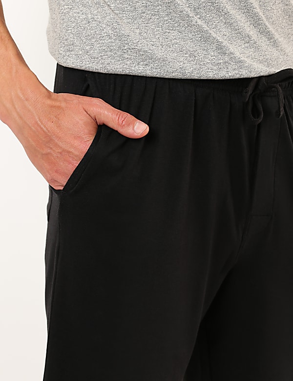 Cotton Blend Solid Shorts