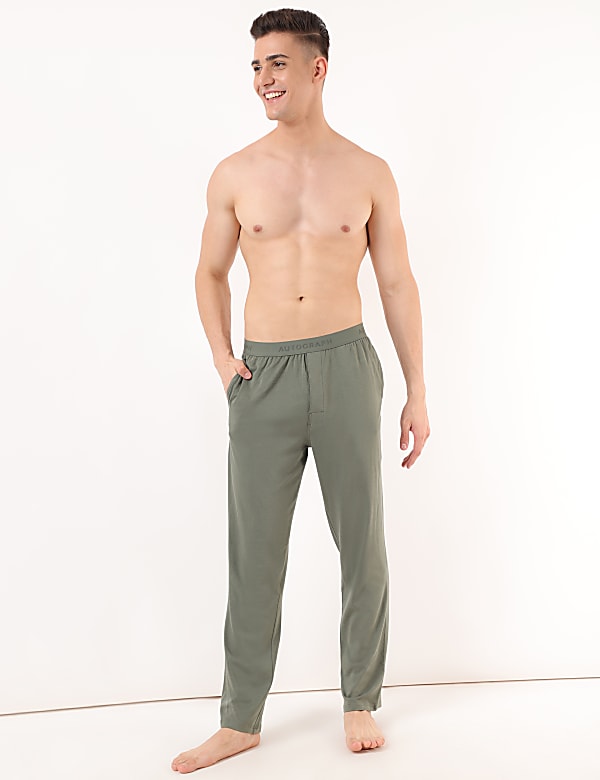 Cotton Mix Plain Regular Fit Pyjama