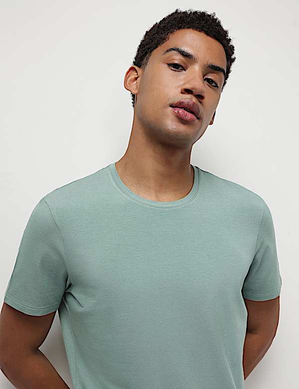 Modal Cotton Crew Neck T-Shirt