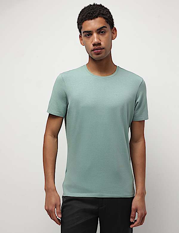 Modal Cotton Crew Neck T-Shirt