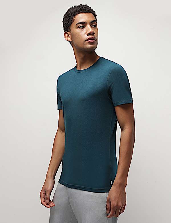 Modal Cotton Crew Neck T-Shirt