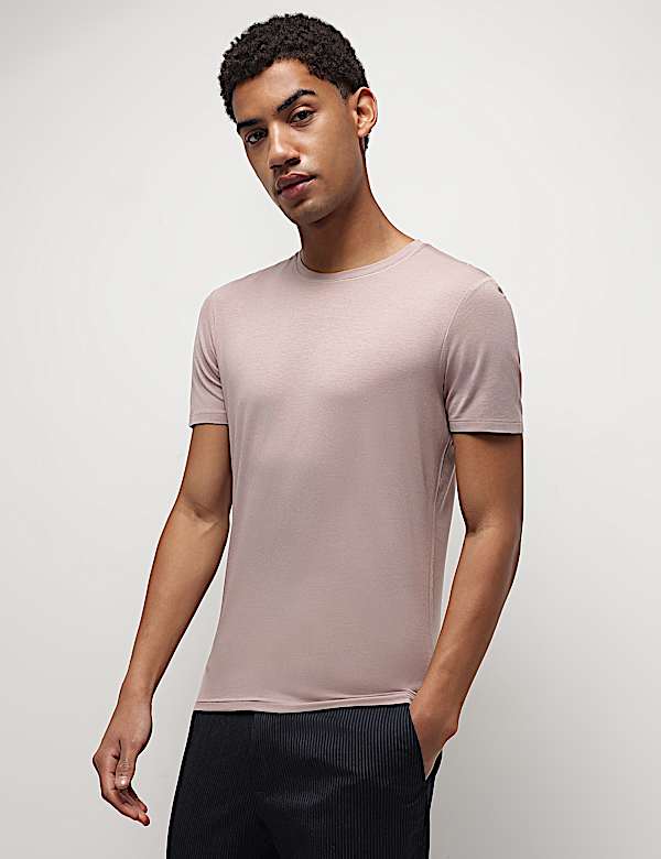 Modal Cotton Crew Neck T-Shirt