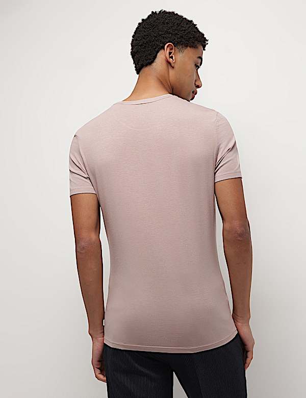 Modal Cotton Crew Neck T-Shirt