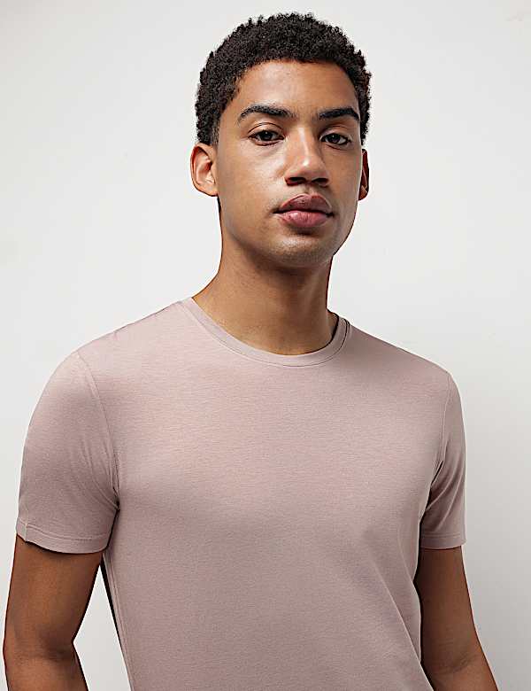Modal Cotton Crew Neck T-Shirt