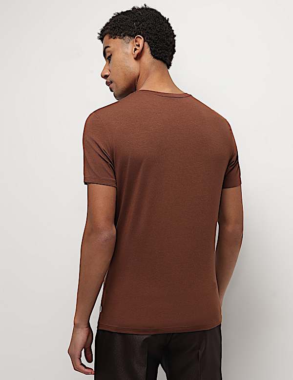 Modal Cotton Crew Neck T-Shirt