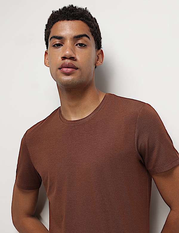 Modal Cotton Crew Neck T-Shirt