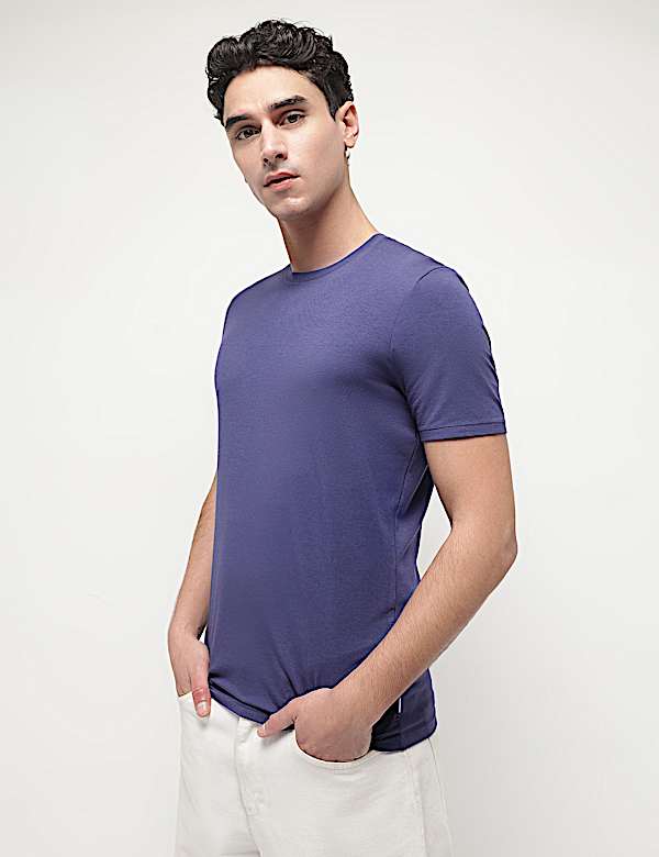 Modal Cotton Crew Neck T-Shirt