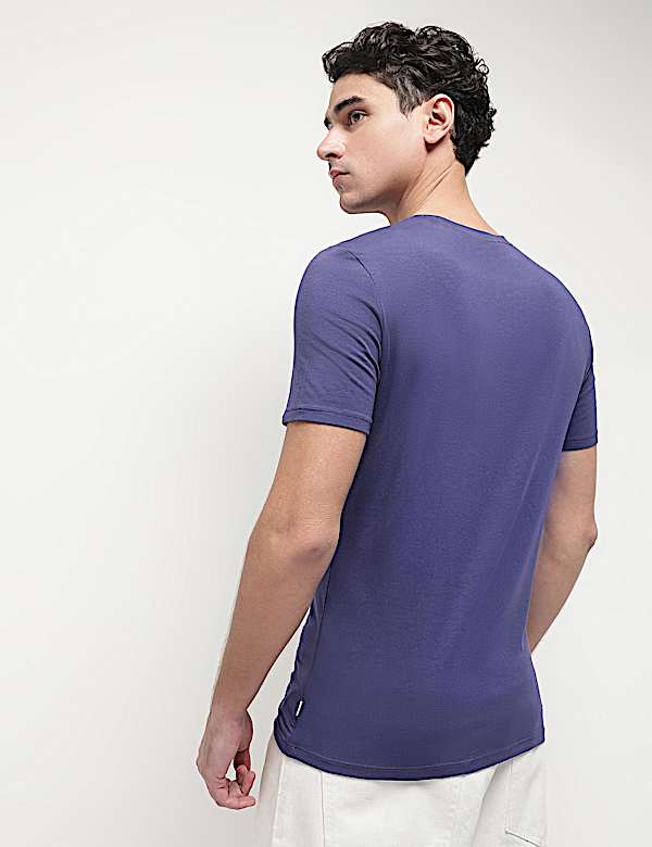 Modal Cotton Crew Neck T-Shirt