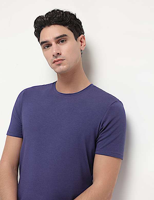Modal Cotton Crew Neck T-Shirt