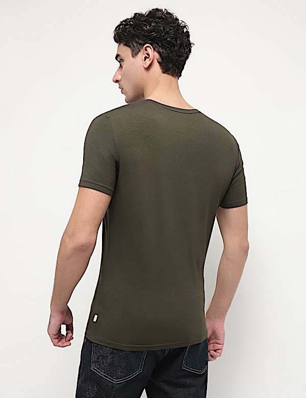 Modal Cotton Crew Neck T-Shirt