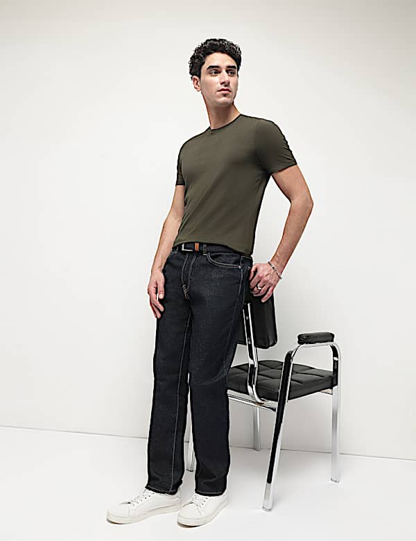 Modal Cotton Crew Neck T-Shirt