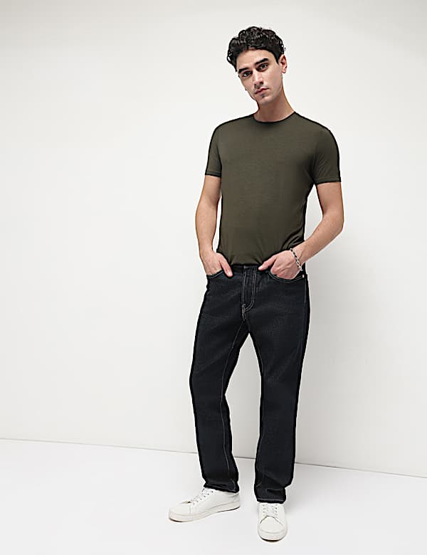 Modal Cotton Crew Neck T-Shirt