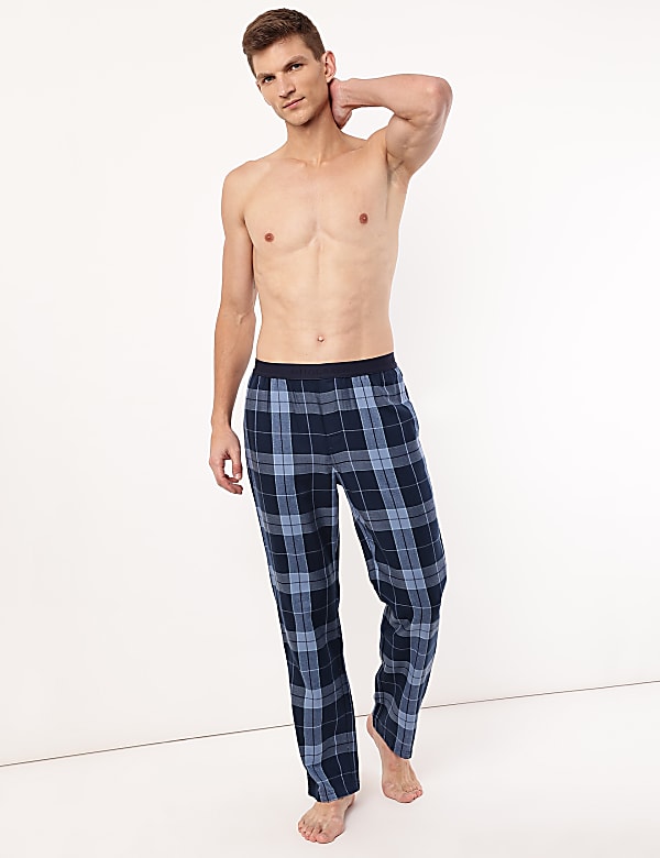 Cotton Mix Checks Regular Fit Pyjama