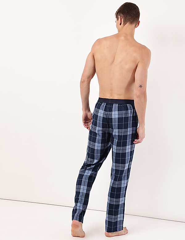 Cotton Mix Checks Regular Fit Pyjama