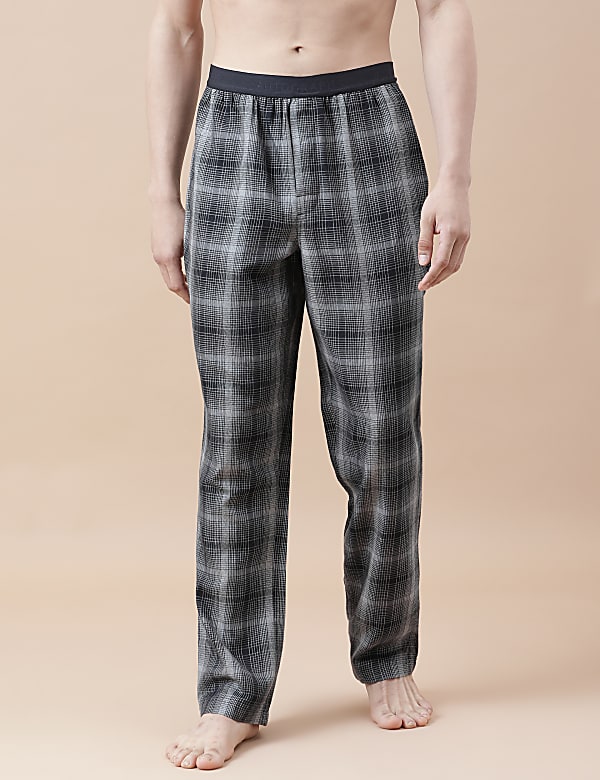 Cotton Mix Checked Relaxed Fit Pyjama