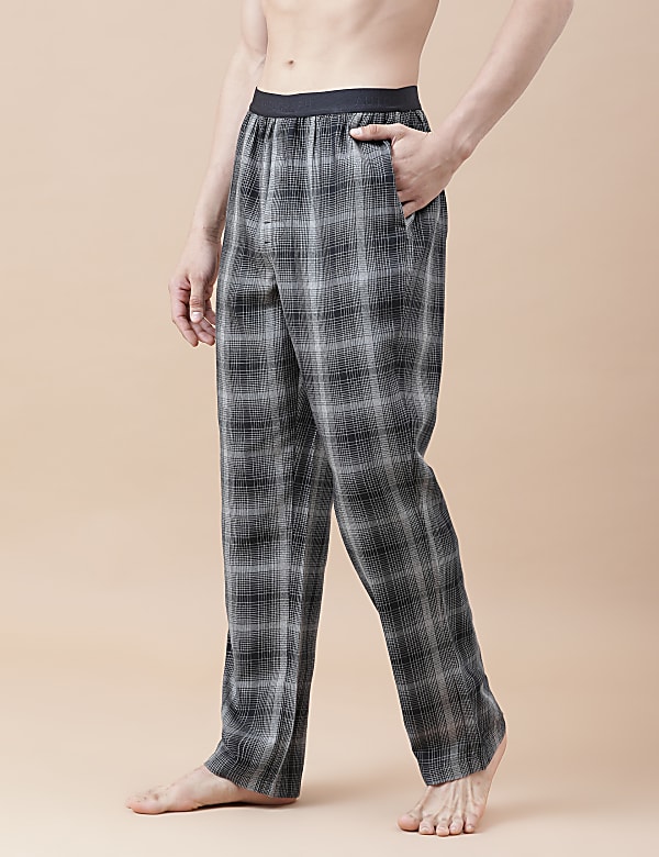 Cotton Mix Checked Relaxed Fit Pyjama