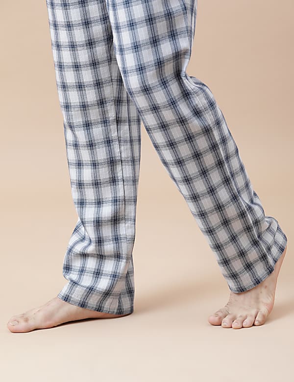 Cotton Mix Checked Relaxed Fit Pyjama