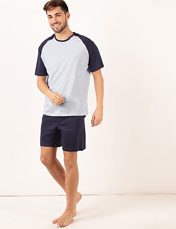 2 Pack Pure Cotton T-Shirt And Shorts