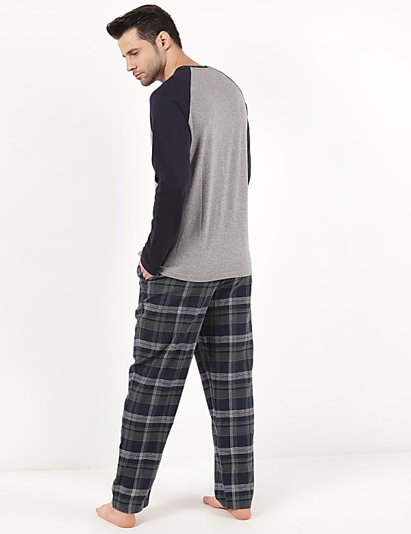 Pure Cotton Round Neck Pyjama Set