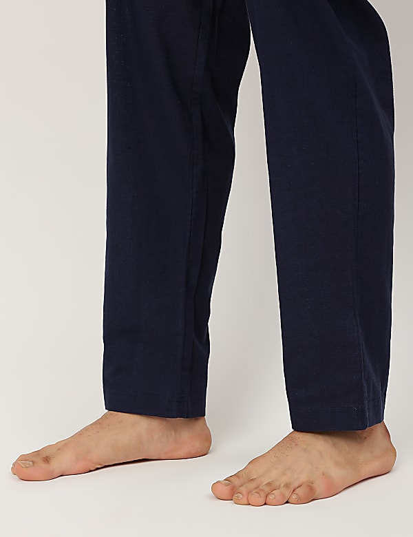 Cotton Blend Striped Shorts