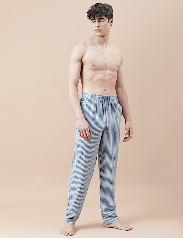 Cotton Mix Striped Relaxed Fit Pyjama